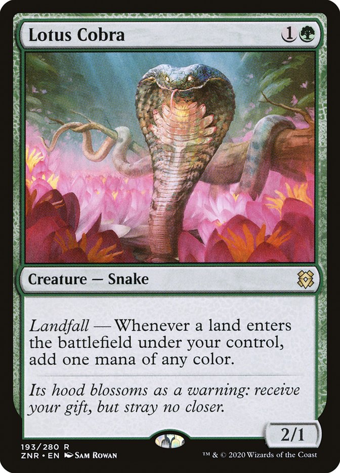 Lotus Cobra [Zendikar Rising] [Foil]
