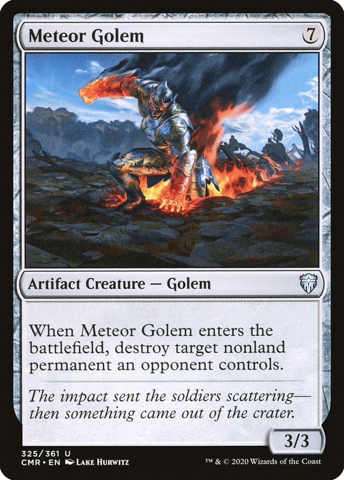Meteor Golem (325) [Commander Legends] [Foil]