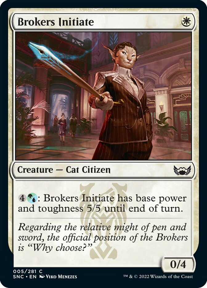 Brokers Initiate [Streets of New Capenna] [Foil]