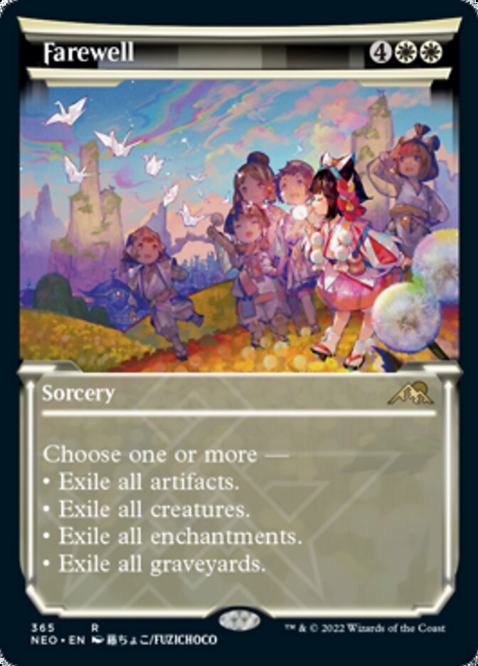 Farewell (Showcase Soft Glow) [Kamigawa: Neon Dynasty] [Foil]