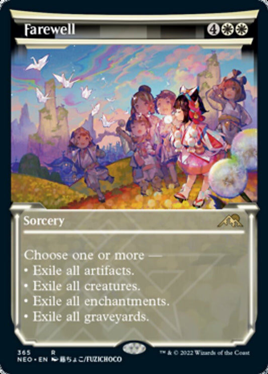 Farewell (Showcase Soft Glow) [Kamigawa: Neon Dynasty] [Foil]