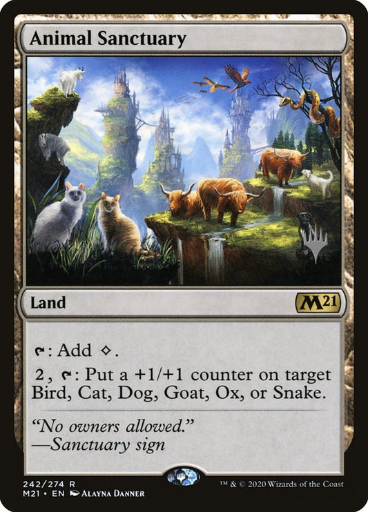 Animal Sanctuary (Promo Pack) [Core Set 2021 Promos] [Foil]