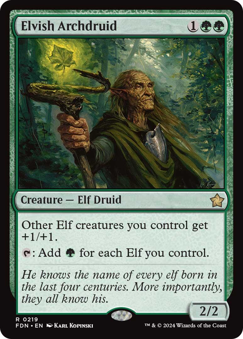 Elvish Archdruid [Foundations] [Foil]