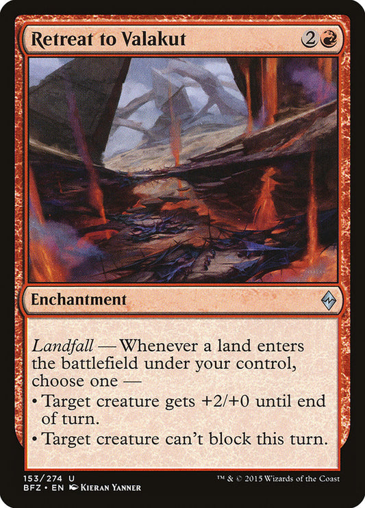 Retreat to Valakut [Battle for Zendikar] [Foil]