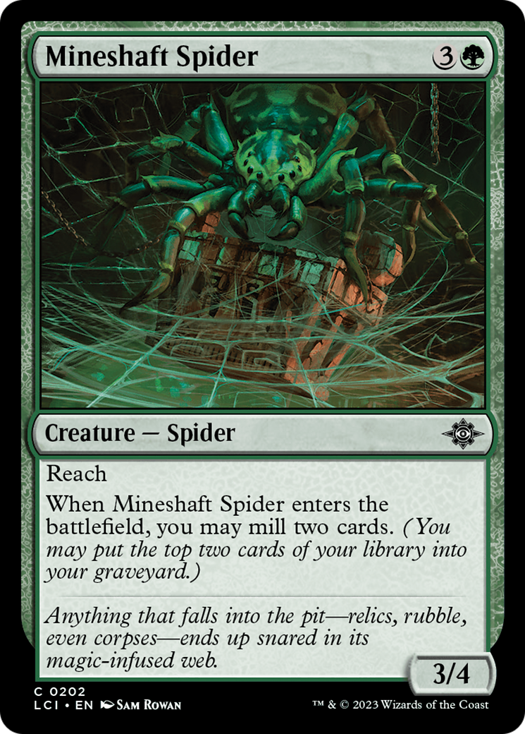 Mineshaft Spider [The Lost Caverns of Ixalan] [Foil]