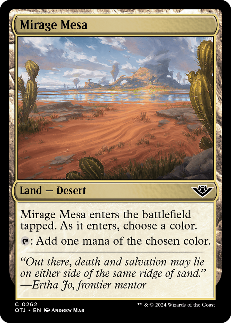 Mirage Mesa [Outlaws of Thunder Junction] [Foil]
