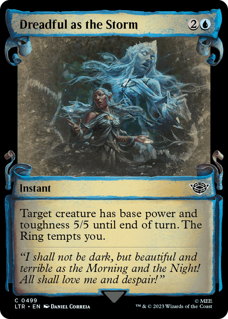 Dreadful as the Storm [The Lord of the Rings: Tales of Middle-Earth Showcase Scrolls] [Foil]