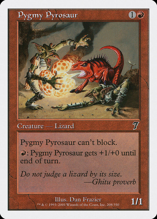 Pygmy Pyrosaur [Seventh Edition] [Foil]