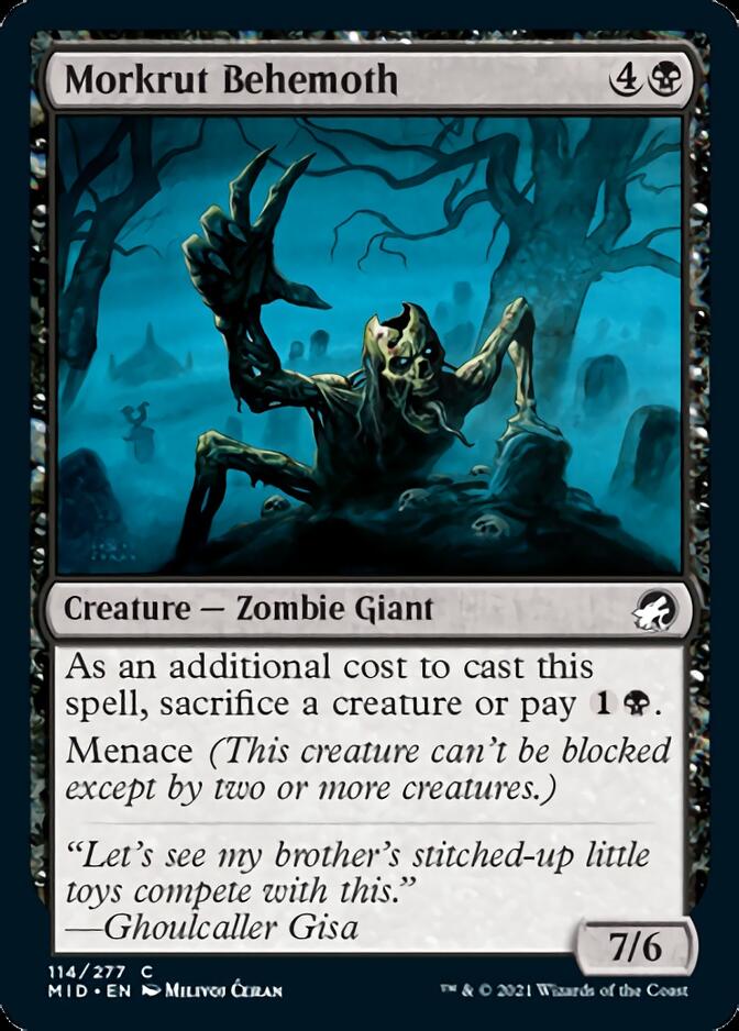 Morkrut Behemoth [Innistrad: Midnight Hunt] [Foil]