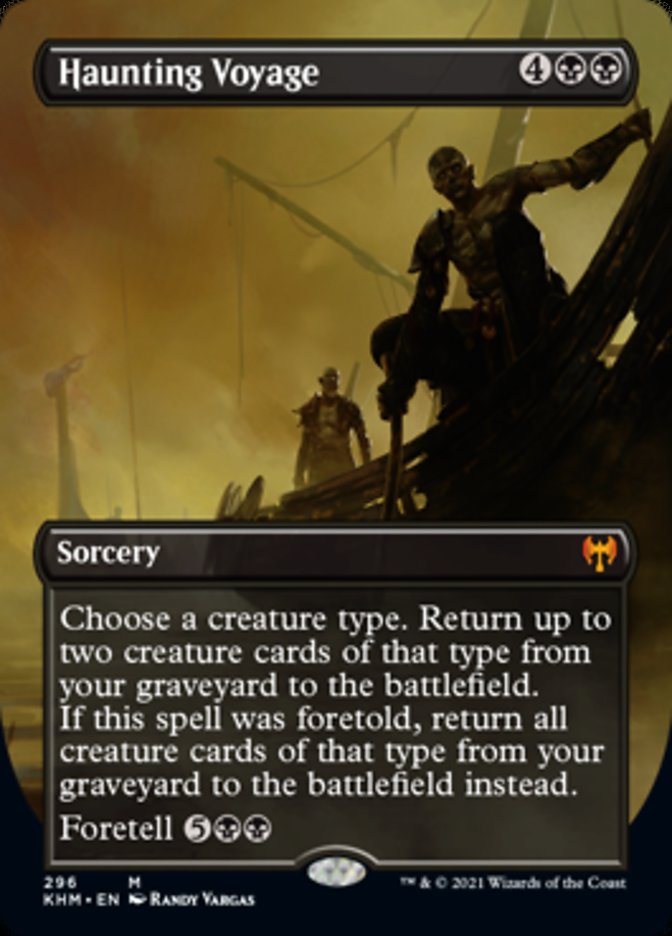 Haunting Voyage (Borderless Alternate Art) [Kaldheim] [Foil]