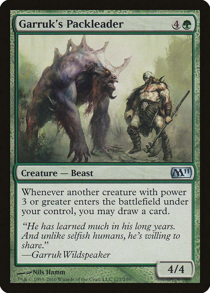 Garruk's Packleader [Core Set 2011] [Foil]