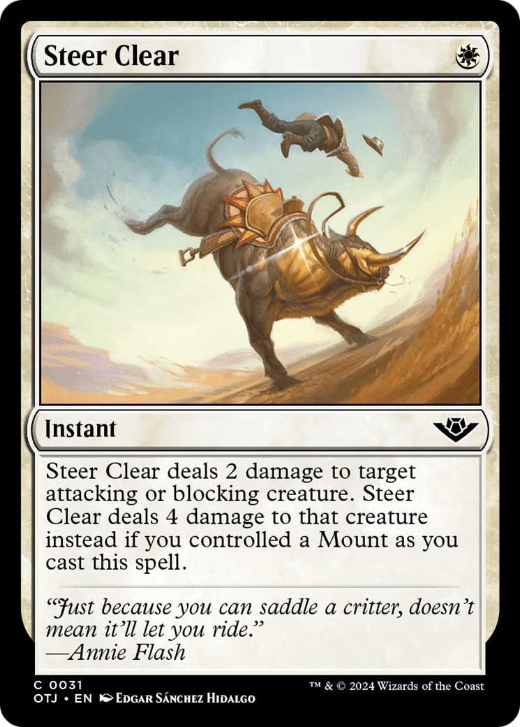 Steer Clear [Outlaws of Thunder Junction] [Foil]