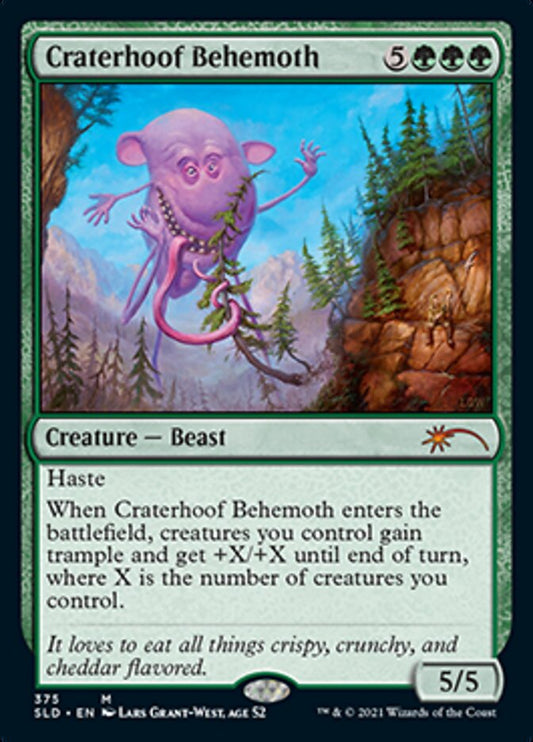 Craterhoof Behemoth (375) [Secret Lair Drop Series] [Foil]