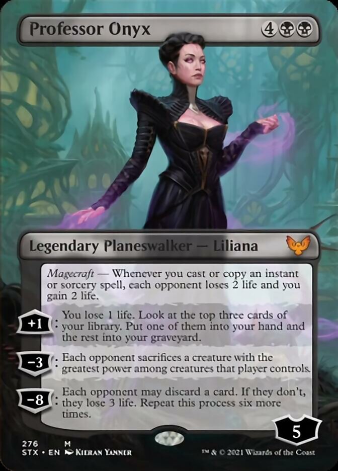 Professor Onyx (Borderless) [Strixhaven: School of Mages] [Foil]
