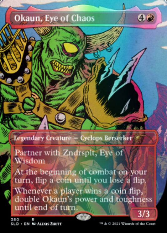 Okaun, Eye of Chaos // Okaun, Eye of Chaos (Borderless) [Secret Lair Drop Series] [Foil]