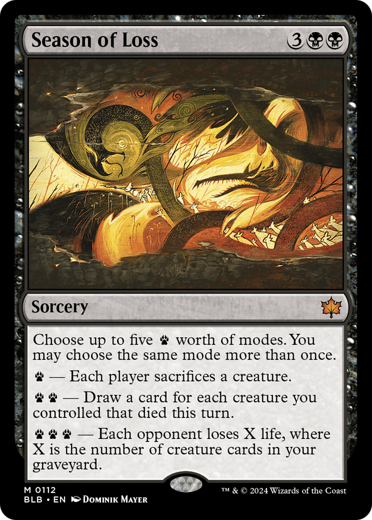 Season of Loss [Bloomburrow] [Foil]