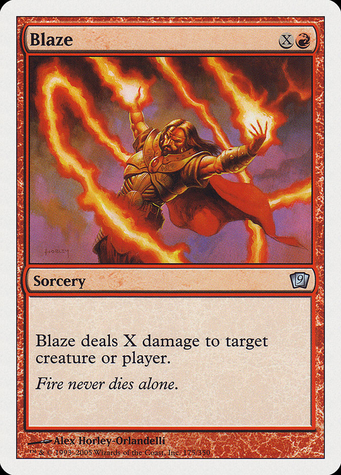 Blaze [Ninth Edition] [Foil]