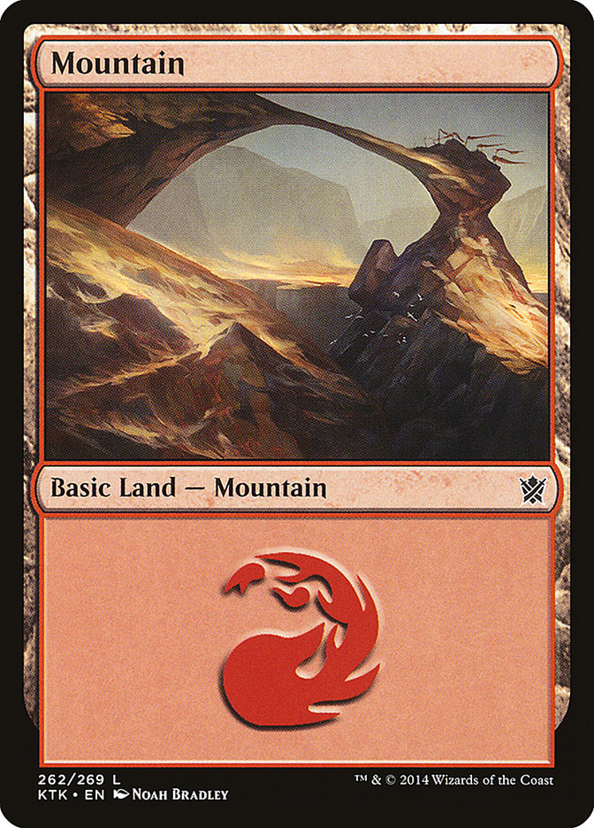 Mountain (262) [Khans of Tarkir] [Foil]