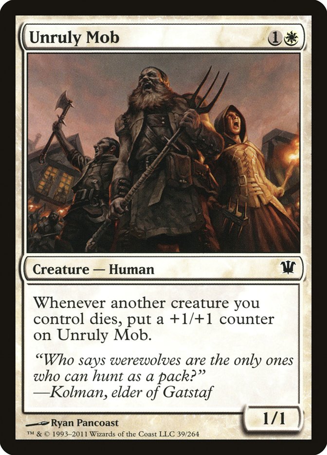 Unruly Mob [Innistrad] [Foil]