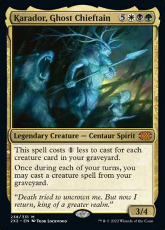 Karador, Ghost Chieftain [Double Masters 2022] [Foil]