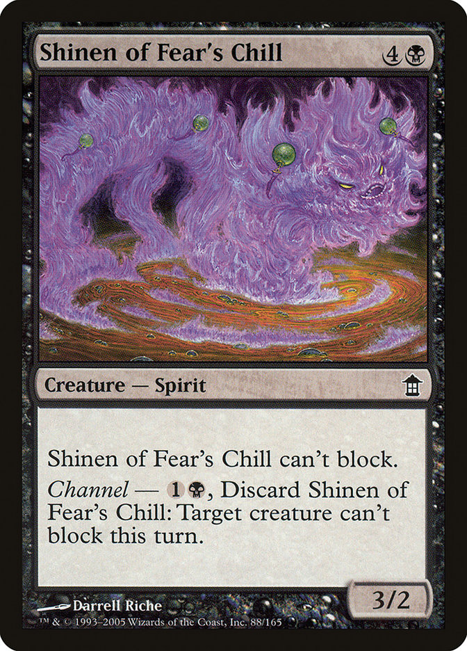 Shinen of Fear's Chill [Saviors of Kamigawa] [Foil]
