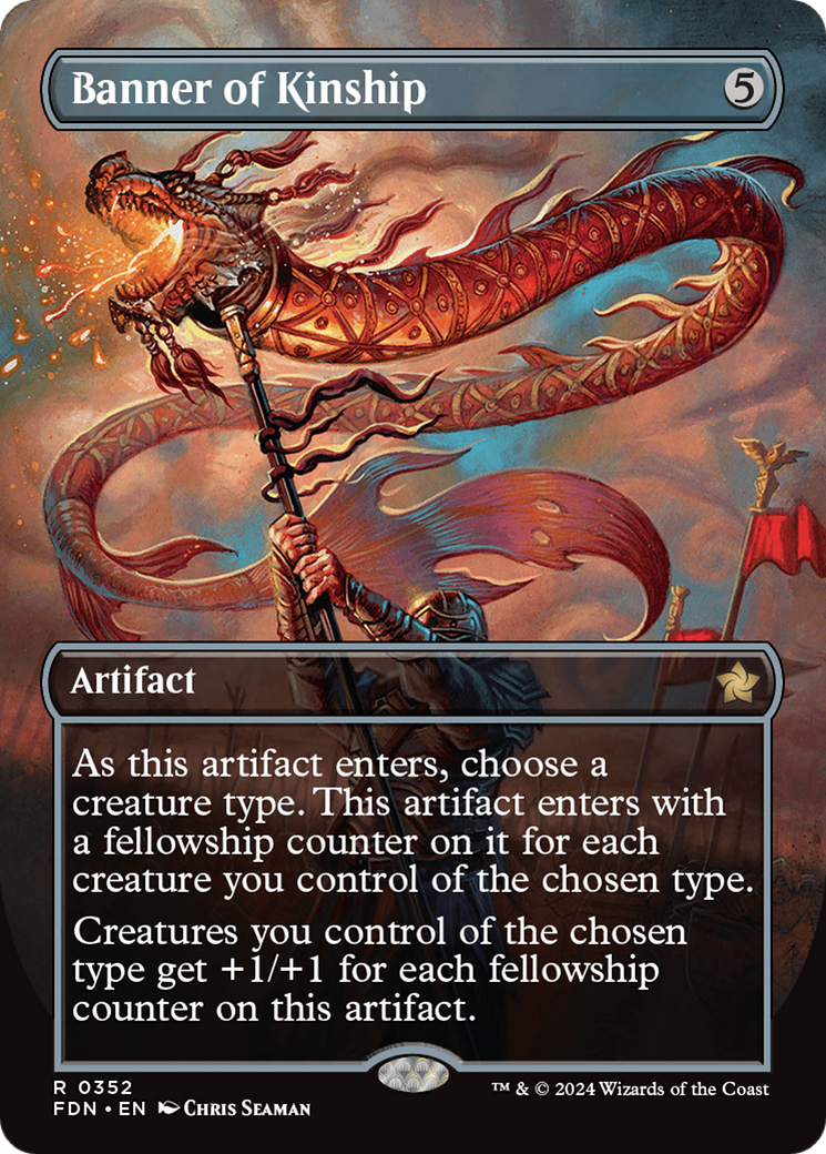 Banner of Kinship (Borderless) [Foundations] [Foil]