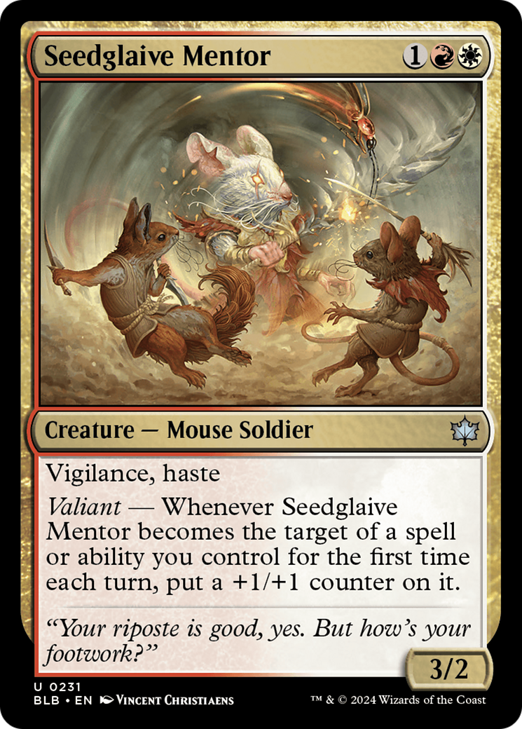 Seedglaive Mentor [Bloomburrow] [Foil]