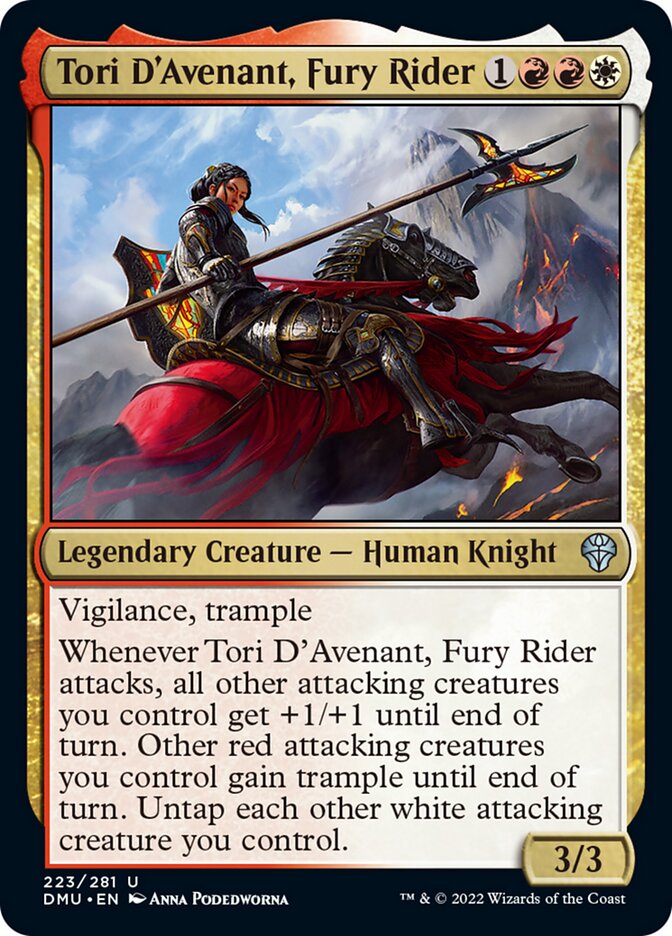 Tori D'Avenant, Fury Rider [Dominaria United] [Foil]