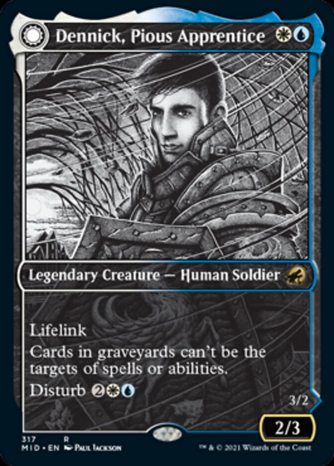 Dennick, Pious Apprentice // Dennick, Pious Apparition (Showcase Eternal Night) [Innistrad: Midnight Hunt] [Foil]