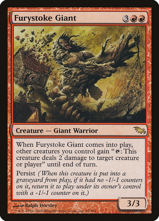 Furystoke Giant [Shadowmoor] [Foil]
