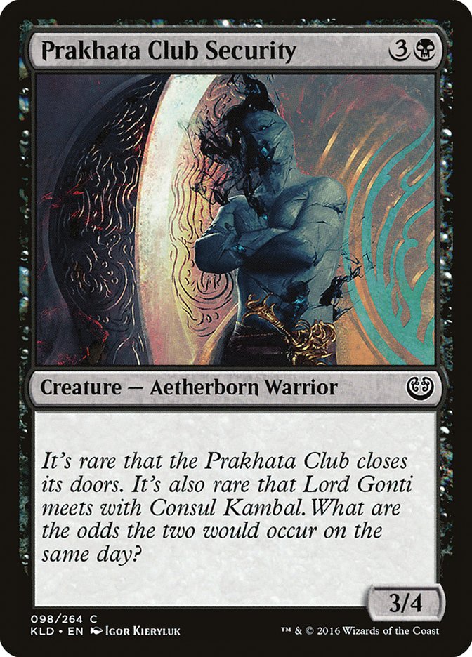 Prakhata Club Security [Kaladesh] [Foil]