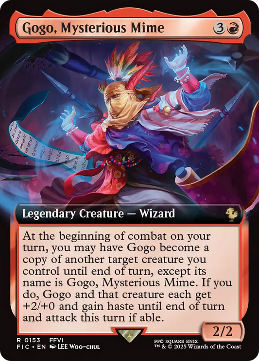 Gogo, Mysterious Mime (Extended Art) [FINAL FANTASY Commander] [Foil]