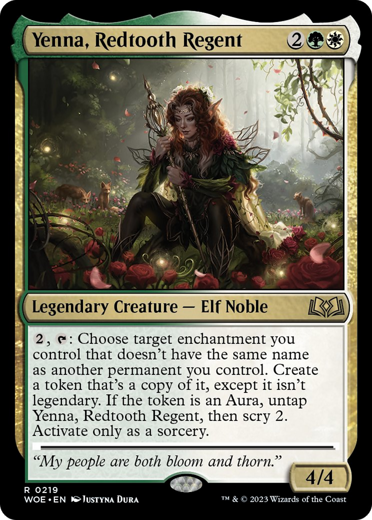 Yenna, Redtooth Regent [Wilds of Eldraine] [Foil]