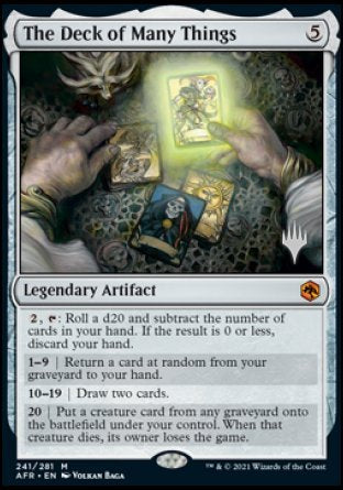 The Deck of Many Things (Promo Pack) [Dungeons & Dragons: Adventures in the Forgotten Realms Promos] [Foil]