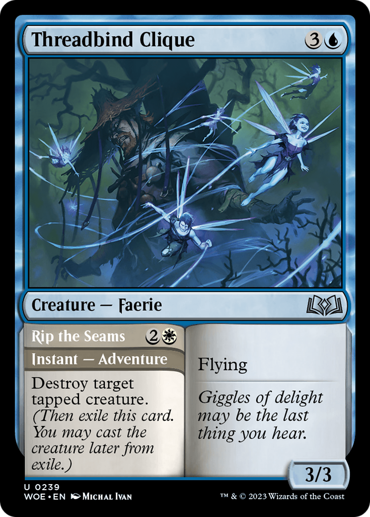 Threadbind Clique // Rip the Seams [Wilds of Eldraine] [Foil]