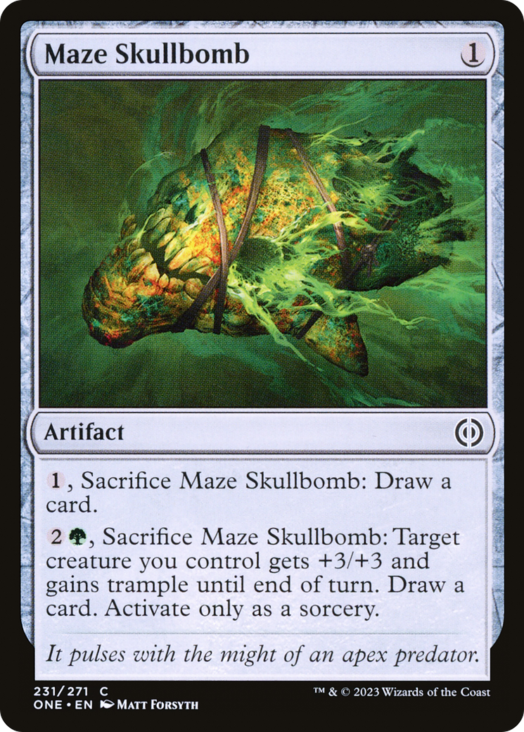 Maze Skullbomb [Phyrexia: All Will Be One] [Foil]