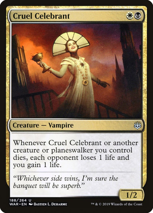 Cruel Celebrant [War of the Spark] [Foil]