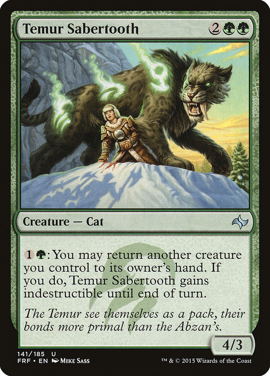Temur Sabertooth [Fate Reforged] [Foil]