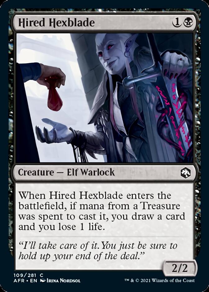 Hired Hexblade [Dungeons & Dragons: Adventures in the Forgotten Realms] [Foil]