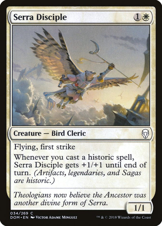 Serra Disciple [Dominaria] [Foil]