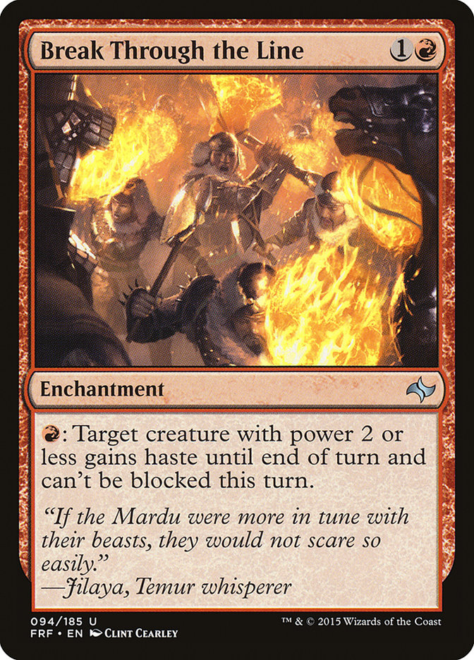 Break Through the Line [Fate Reforged] [Foil]