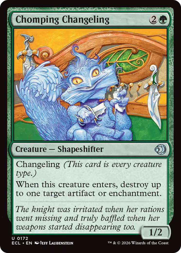 Chomping Changeling [Lorwyn Eclipsed] [Foil]
