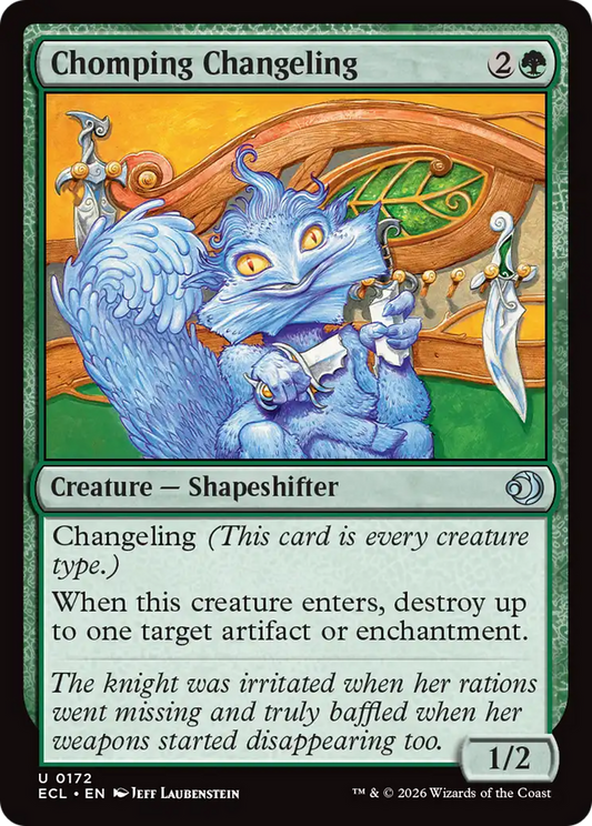 Chomping Changeling [Lorwyn Eclipsed] [Foil]