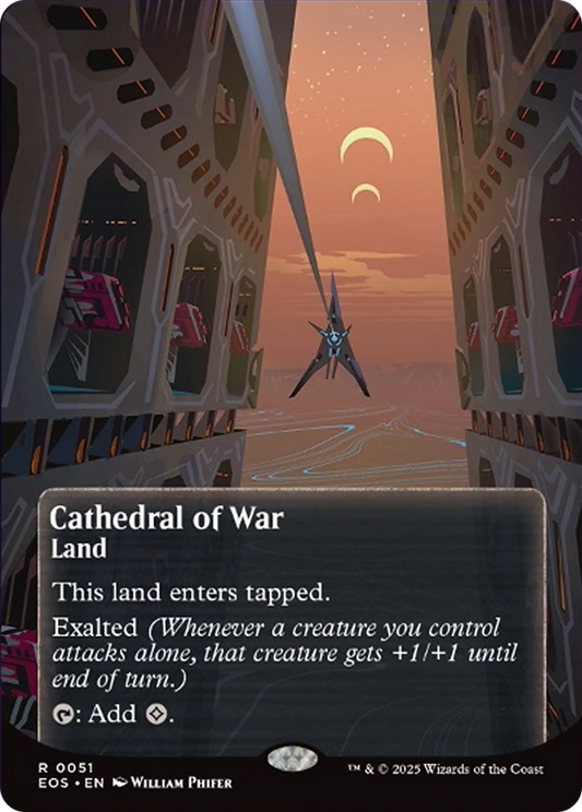 Cathedral of War (0051) (Borderless) [Edge of Eternities: Stellar Sights] [Foil]