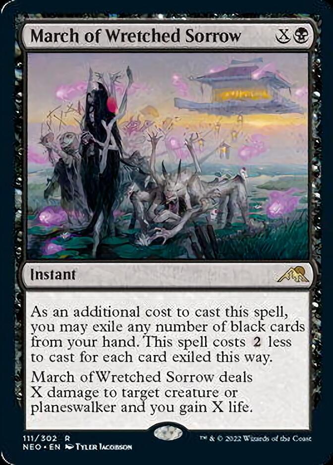 March of Wretched Sorrow [Kamigawa: Neon Dynasty] [Foil]