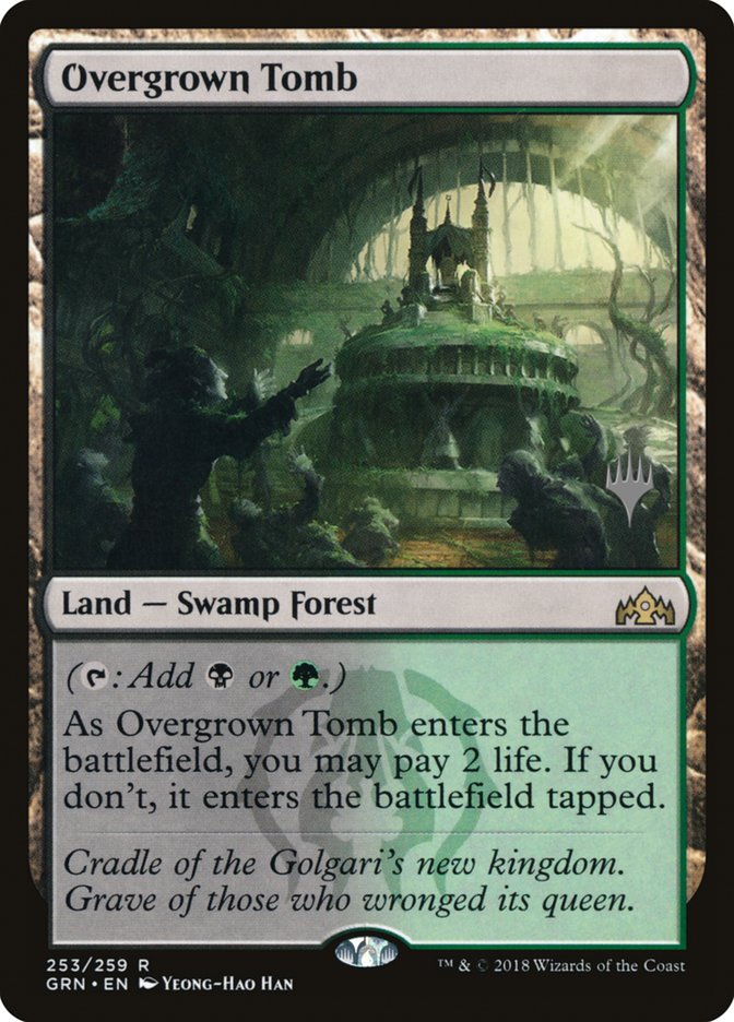 Overgrown Tomb (Promo Pack) [Guilds of Ravnica Promos] [Foil]