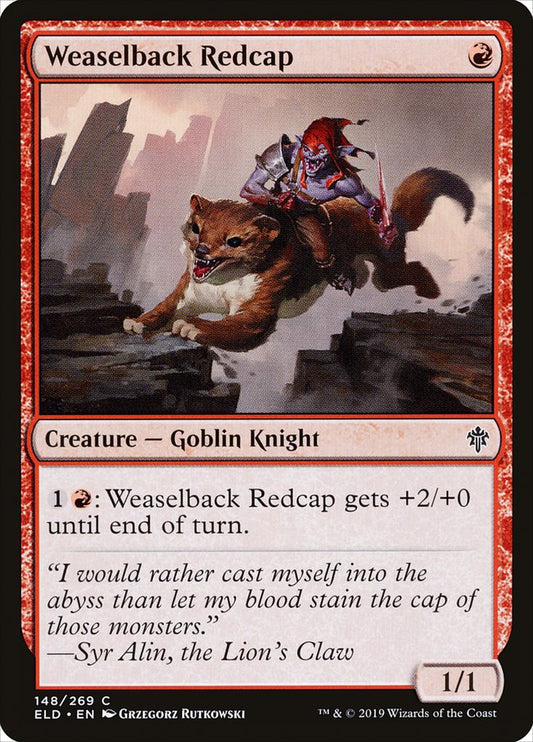 Weaselback Redcap [Throne of Eldraine] [Foil]