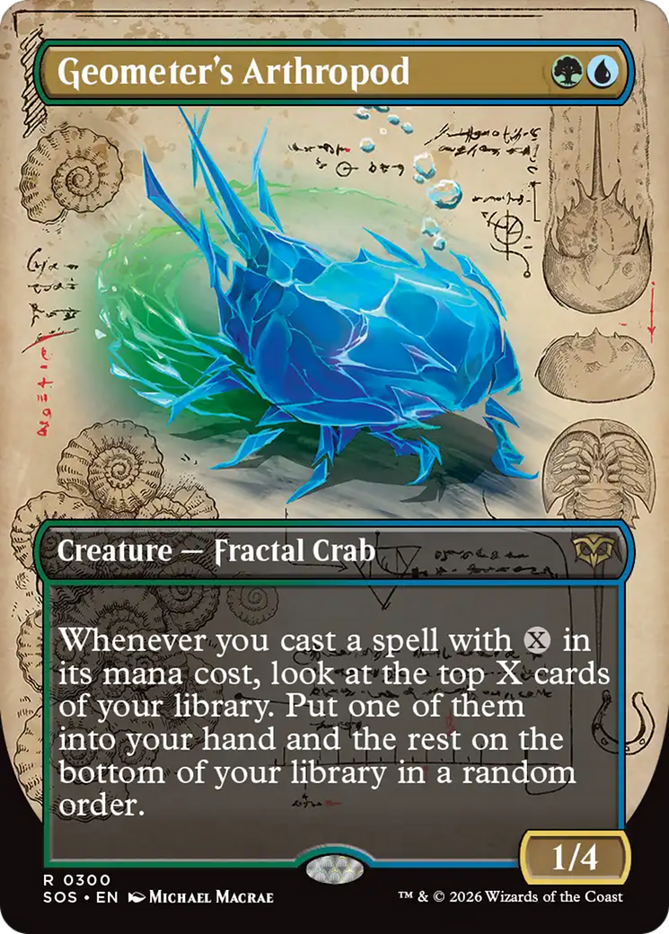 Geometer's Arthropod (Borderless) [Secrets of Strixhaven] [Foil]