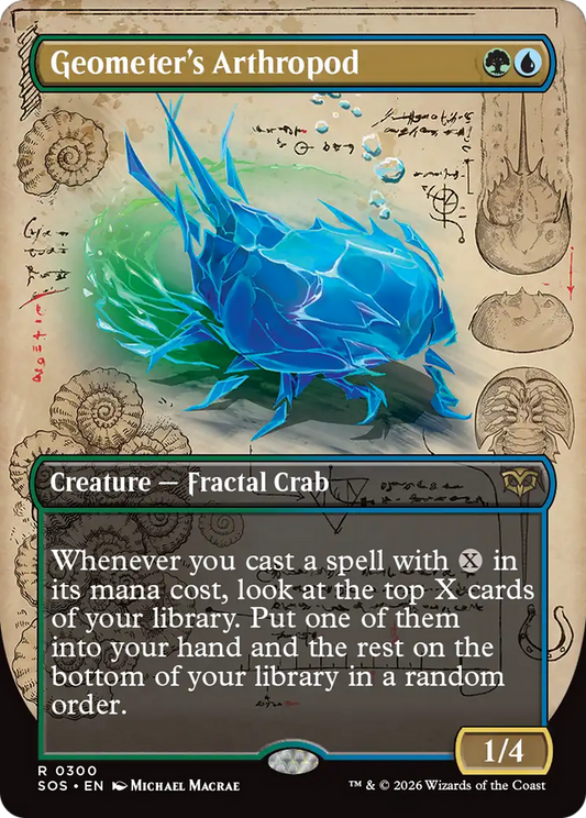 Geometer's Arthropod (Borderless) [Secrets of Strixhaven] [Foil]