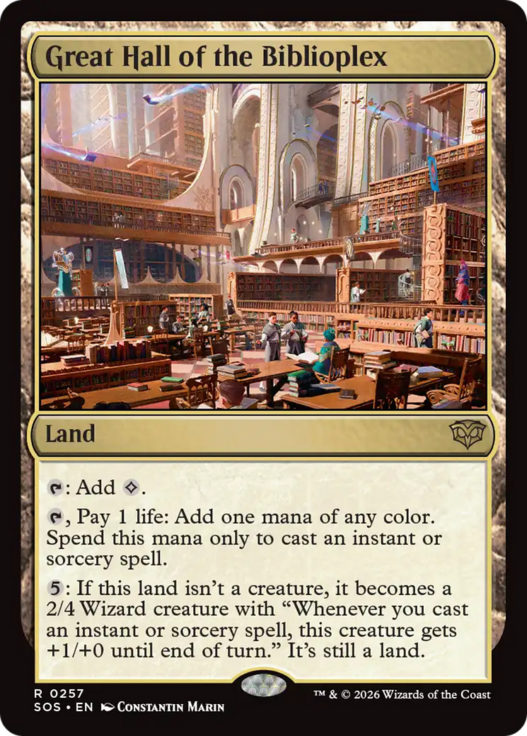 Great Hall of the Biblioplex [Secrets of Strixhaven] [Foil]